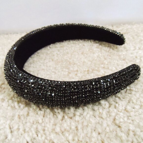 Black Rhinestone Headband. New - Picture 1 of 6